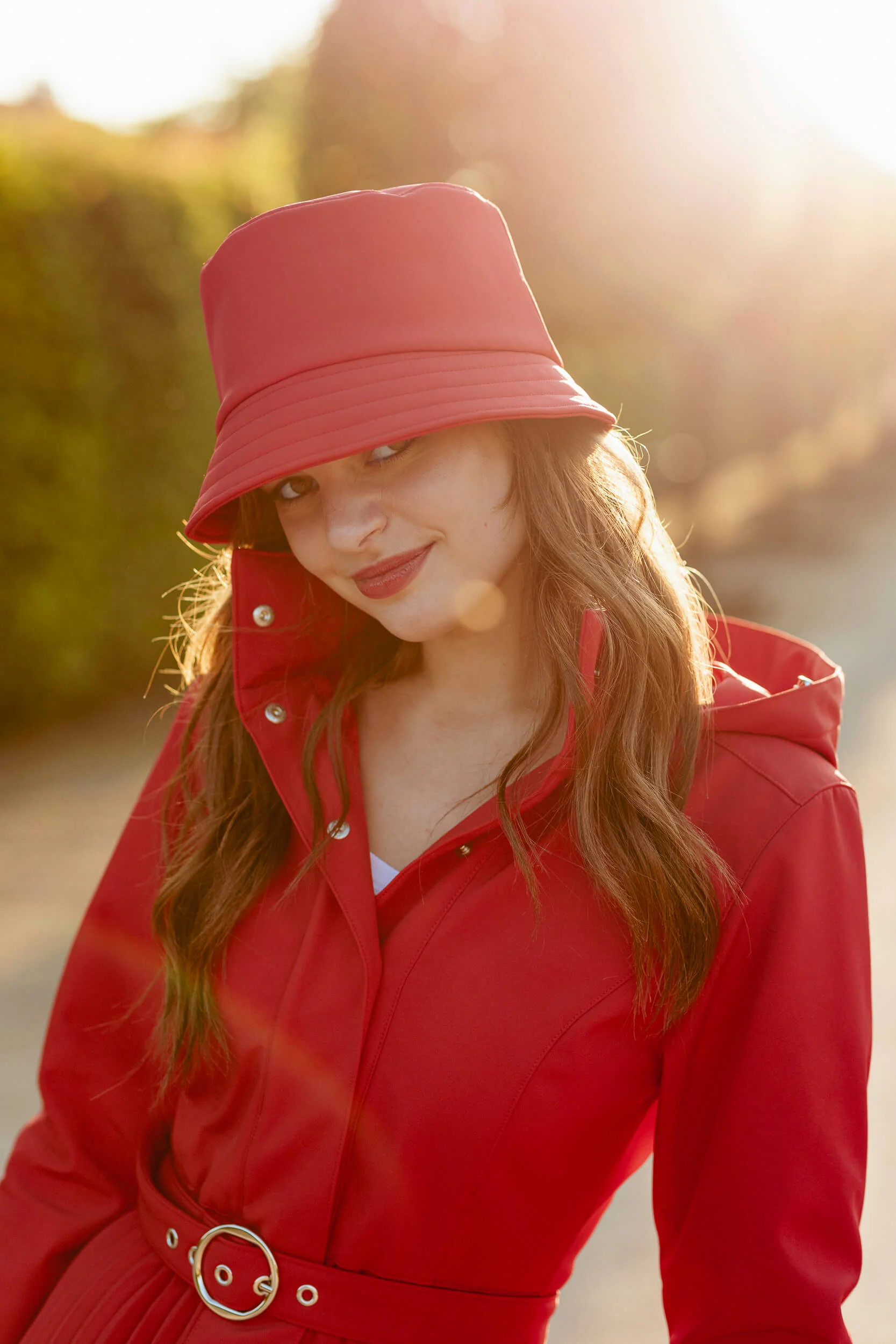 Elegant Bucket Hat | Waltz in Red - Image 4